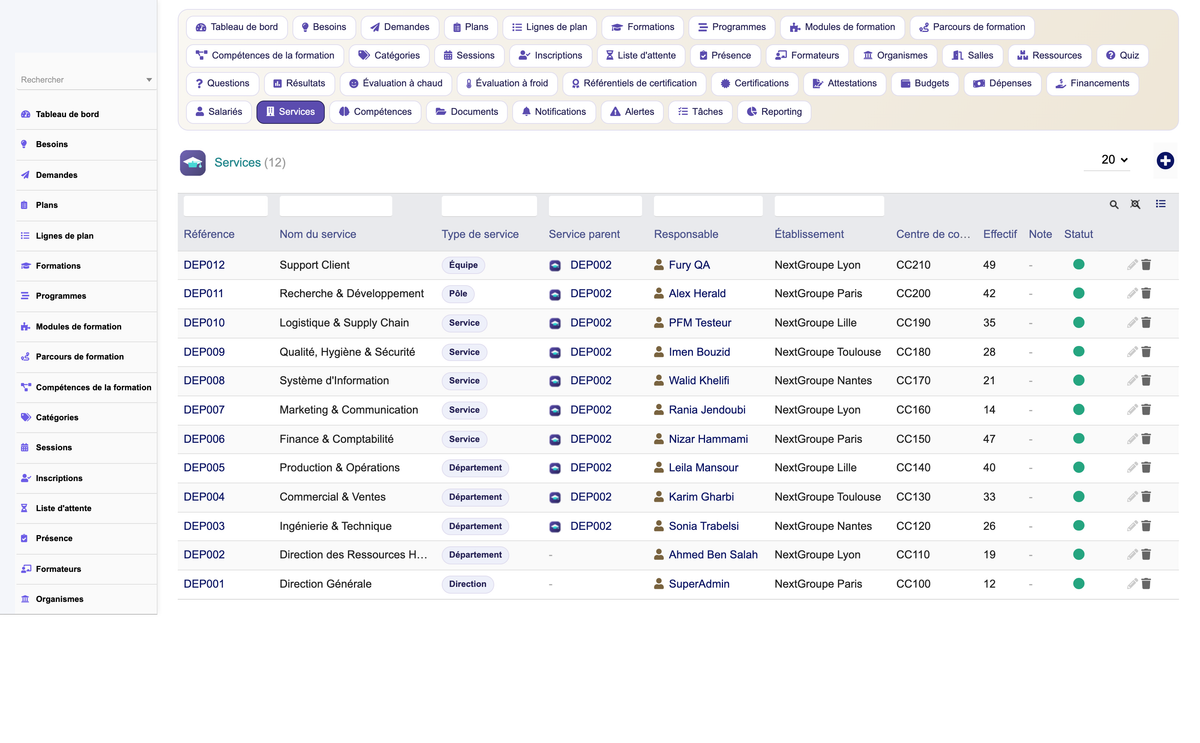 HR Training Management - Dolibarr