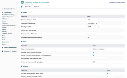 Import Chart of Accounts from CSV or Excel for Dolibarr
