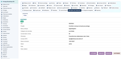 Biometric Time & Attendance Management - Dolibarr