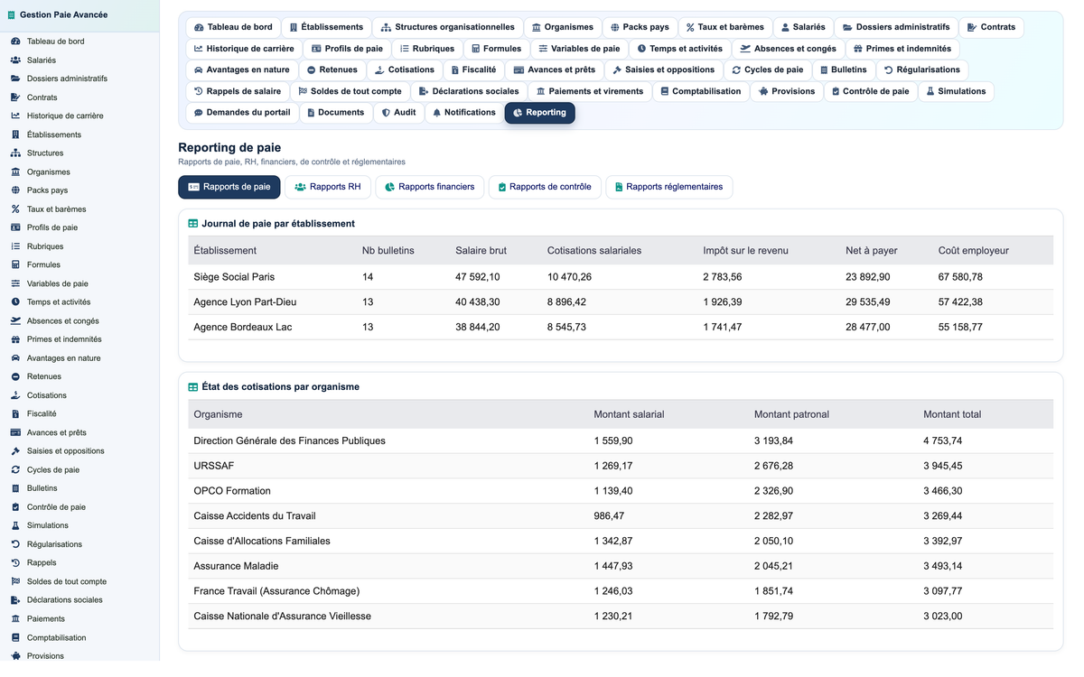 Advanced Payroll Management - Dolibarr