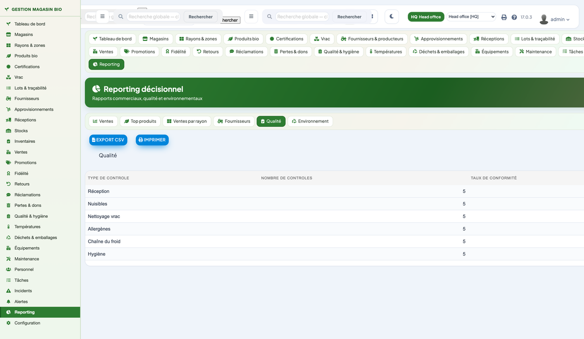 Organic Store Management for Dolibarr