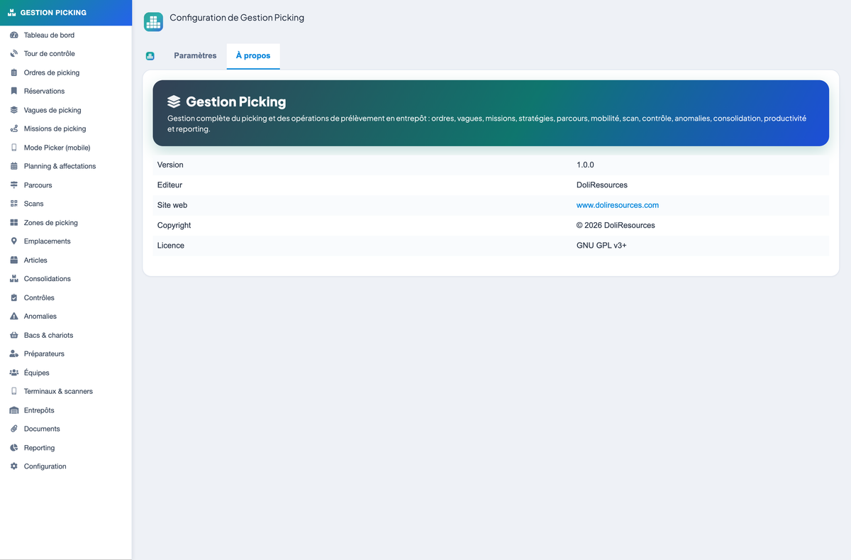 Picking Management - Dolibarr