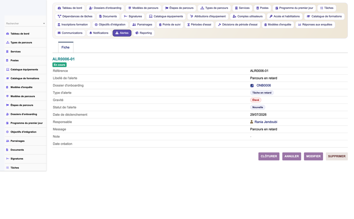HR Onboarding Management  - Dolibarr