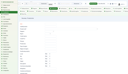 Organic Store Management for Dolibarr