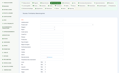 Greengrocer & Fruit-and-Vegetable Management - Dolibarr