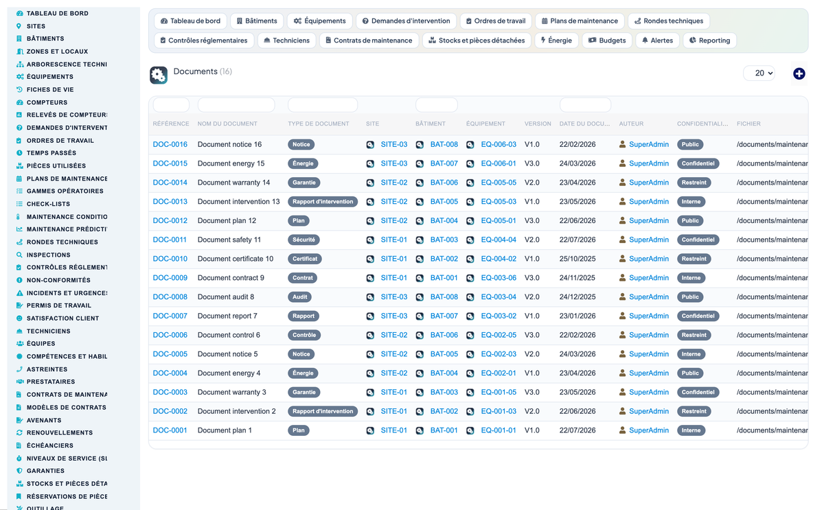 Advanced Maintenance Contract Management - Dolibarr