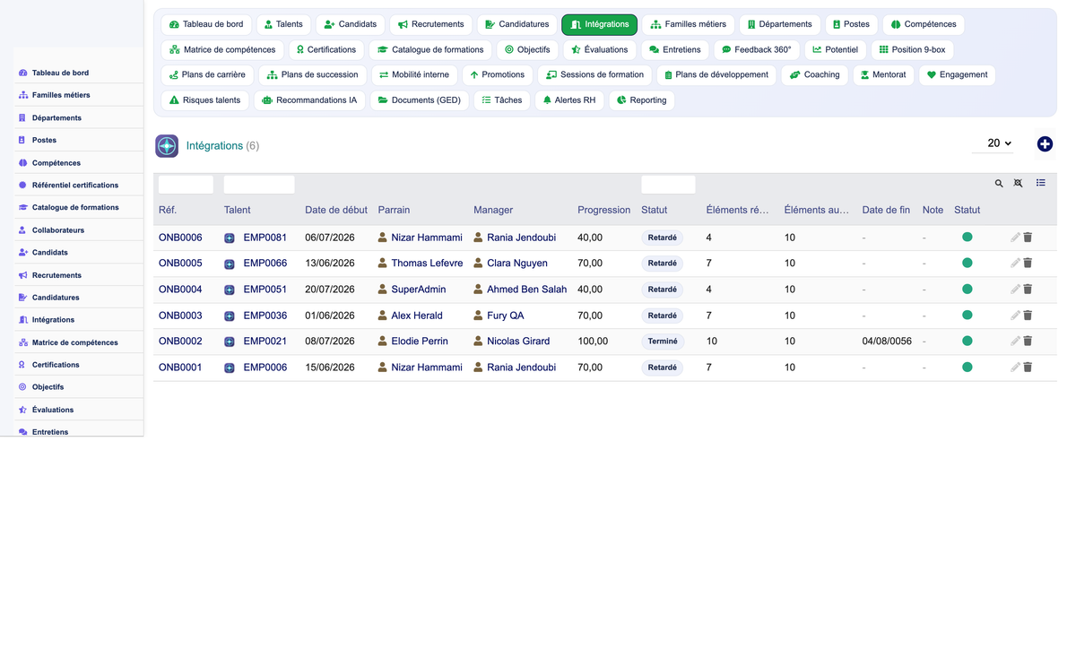 HR Performance Evaluation Management - Dolibarr