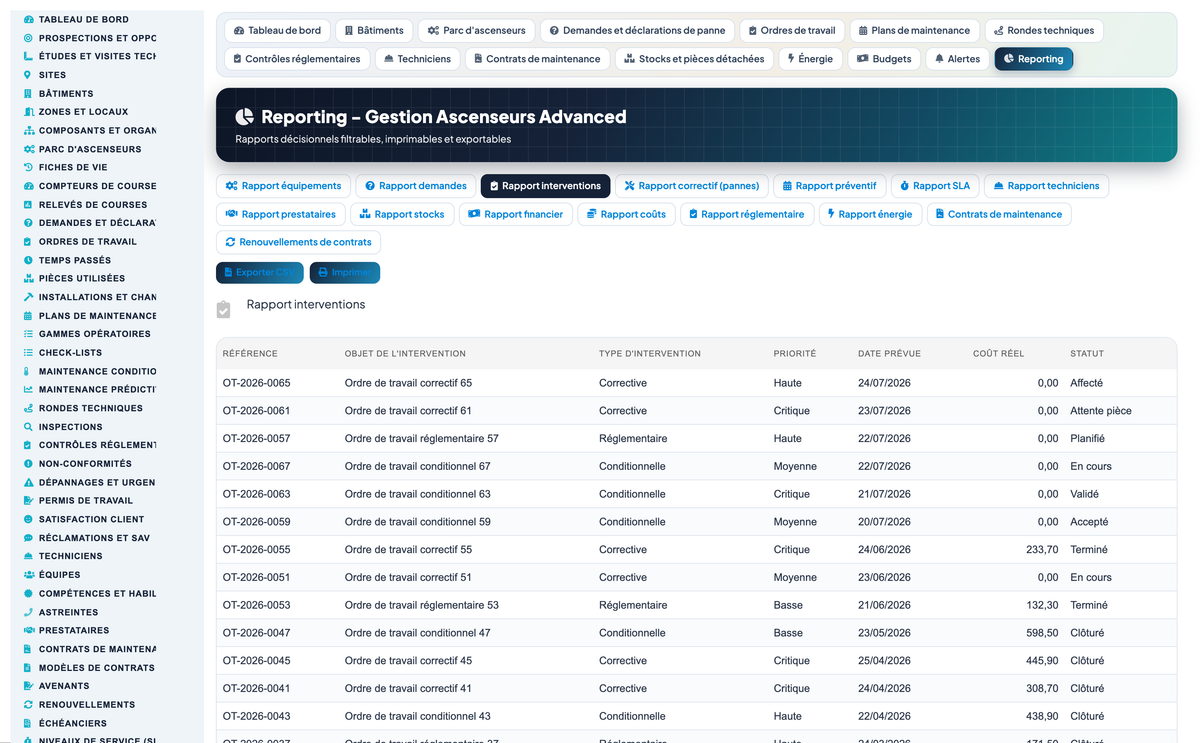 Elevator & Vertical-Transport Management for Dolibarr