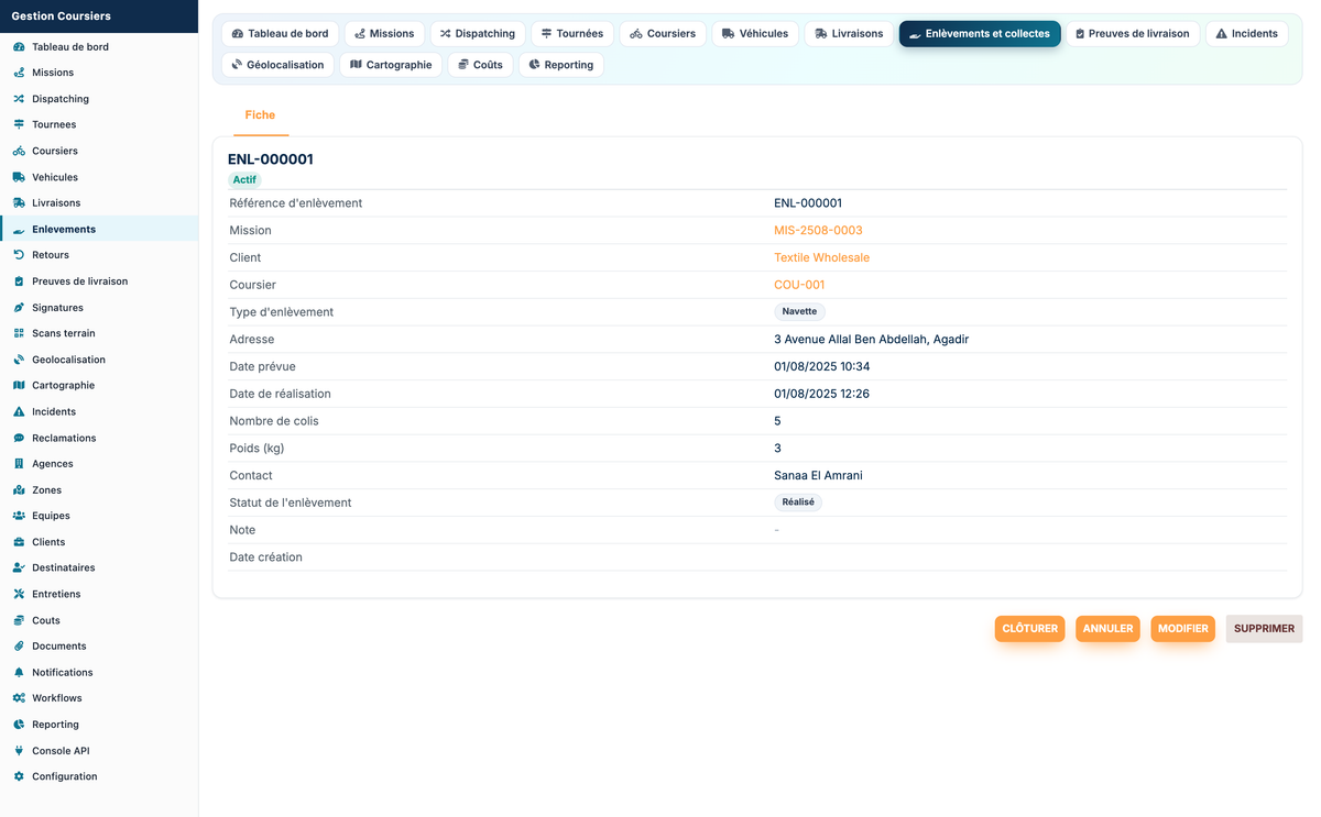 Courier Management - Dolibarr