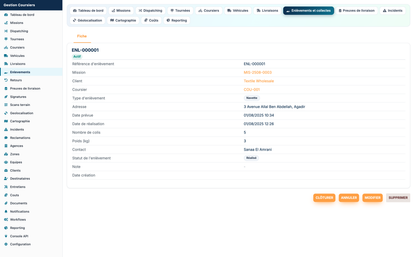 Courier Management - Dolibarr