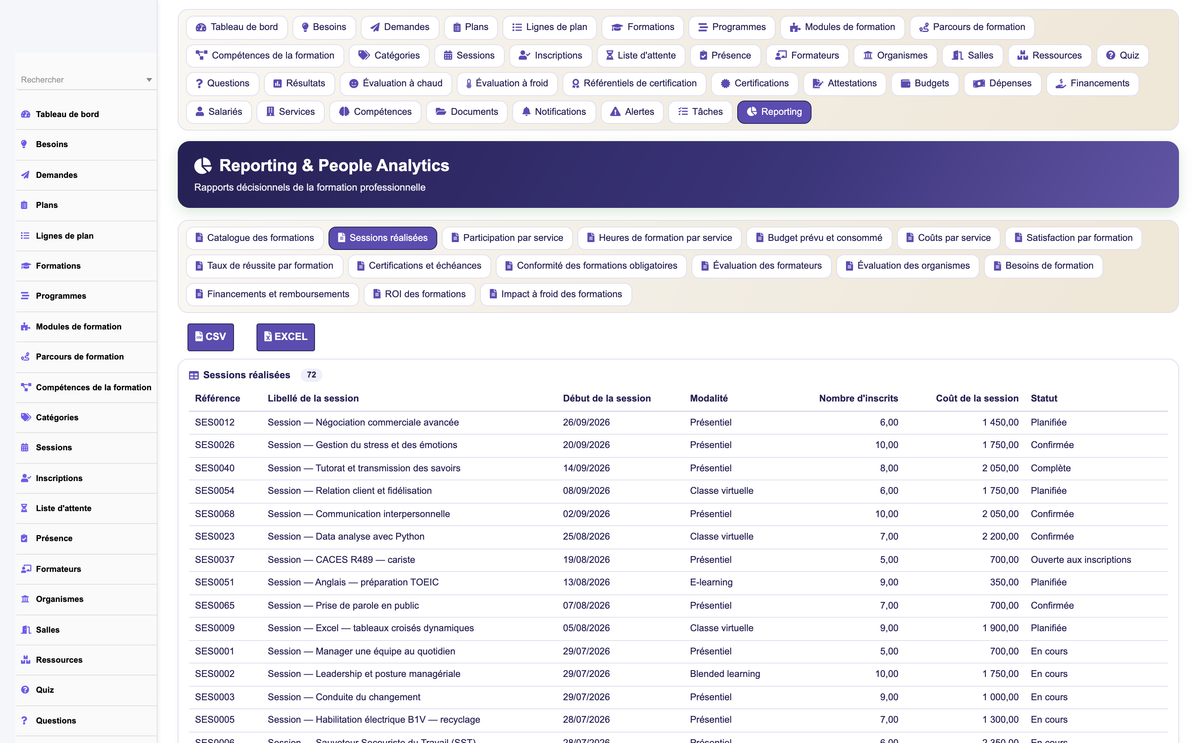 HR Training Management - Dolibarr