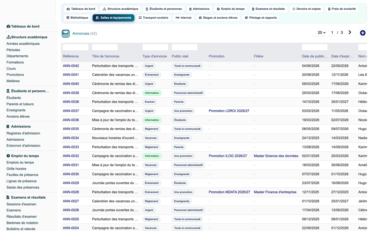 Education ERP Pro — school management for Dolibarr