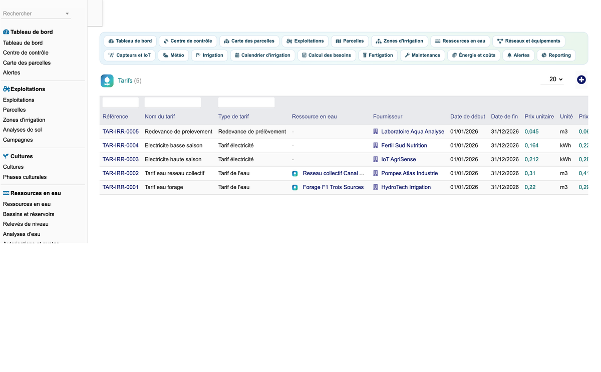 DoliResources - Dolibarr - 65_tarifs