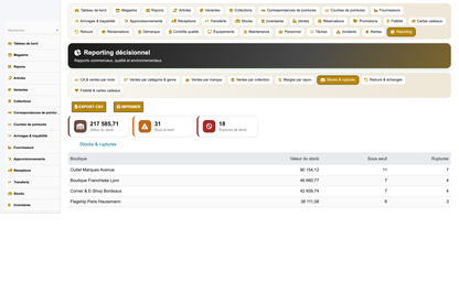 Footwear Store Management - Dolibarr