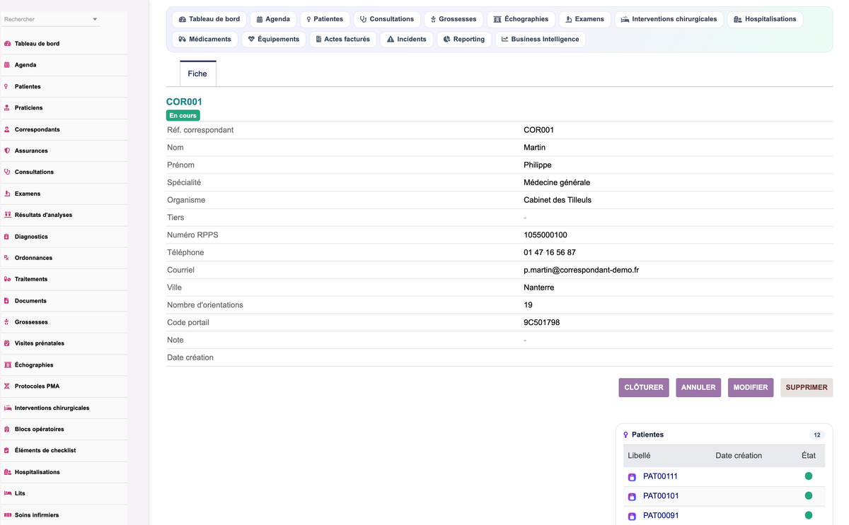 DoliResources - Dolibarr - 71_card_gynreferrer