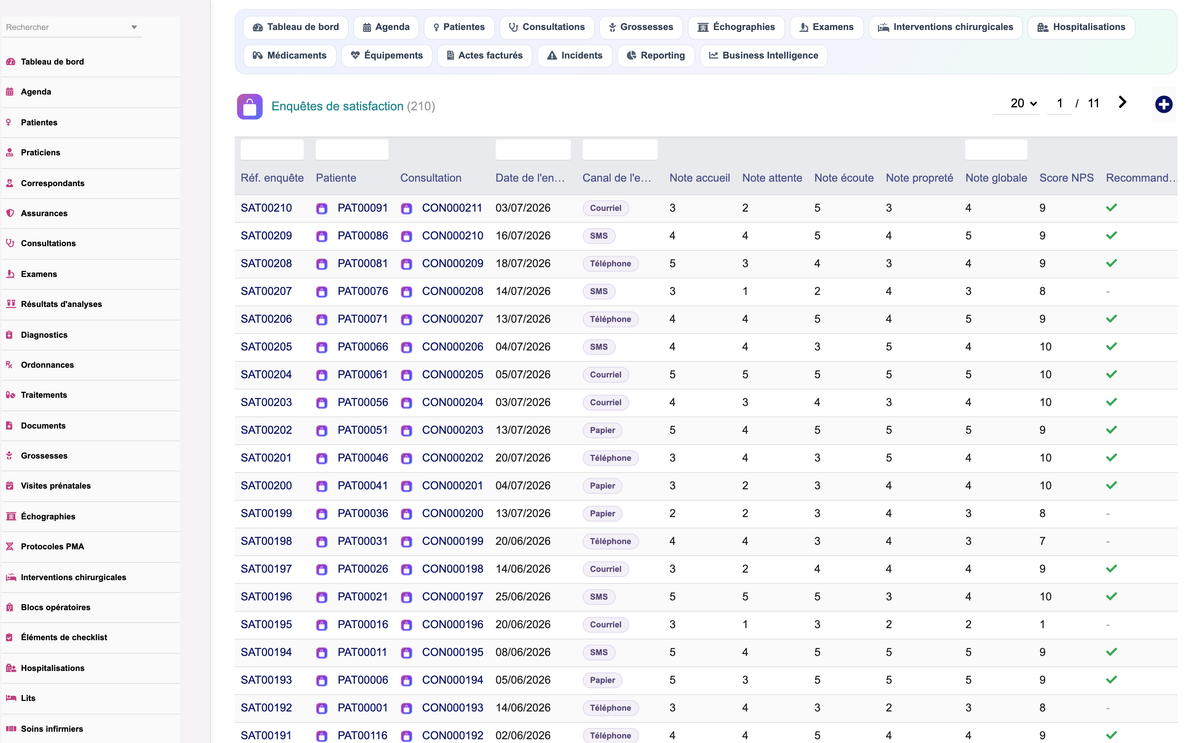 DoliResources - Dolibarr - 72_list_gynsatisfaction