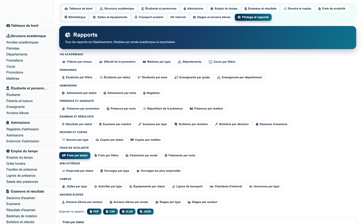 Education ERP Pro — school management for Dolibarr