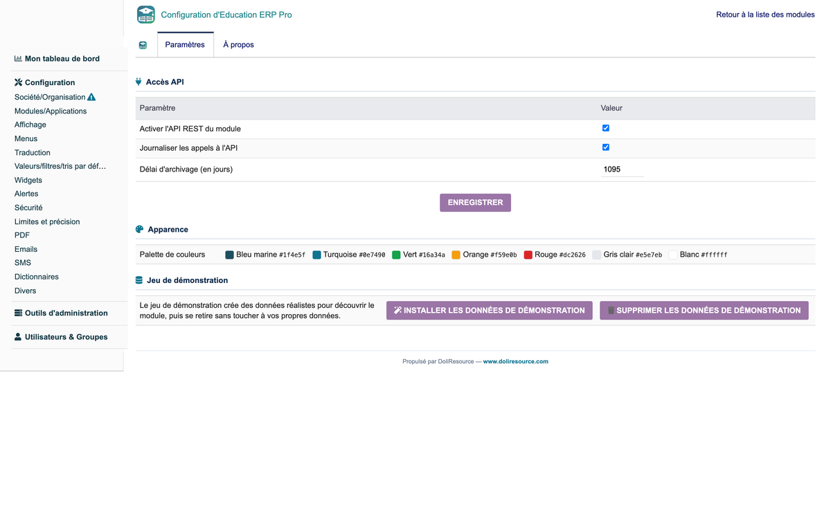 Education ERP Pro — school management for Dolibarr