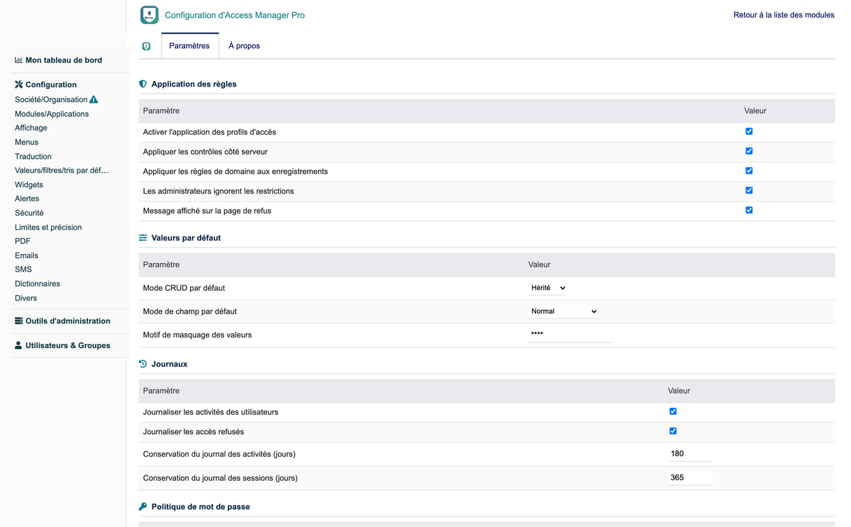 Access Manager Pro — advanced access control for Dolibarr