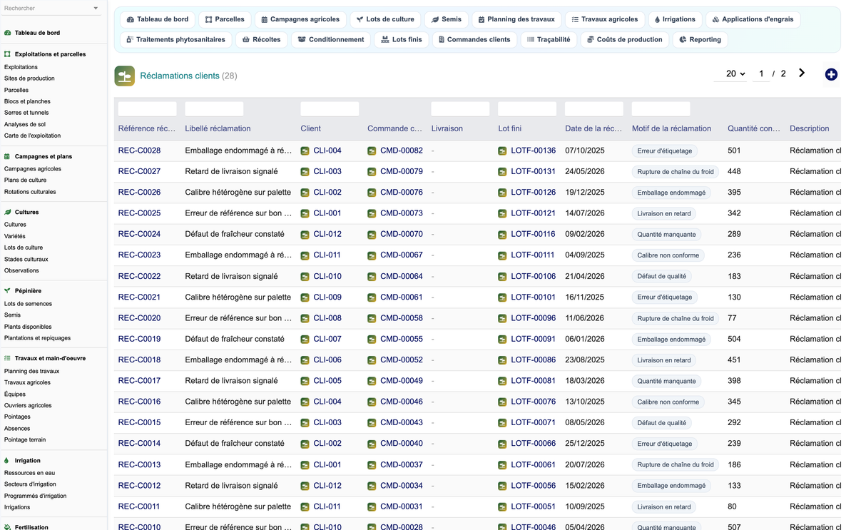 DoliResources - Dolibarr - D5_reclamations